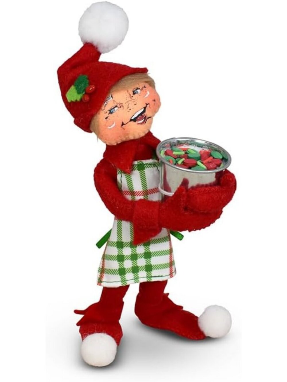 Festive Christmas Candy Sprinkle Elf Decor - Adorable Holiday Home Accent